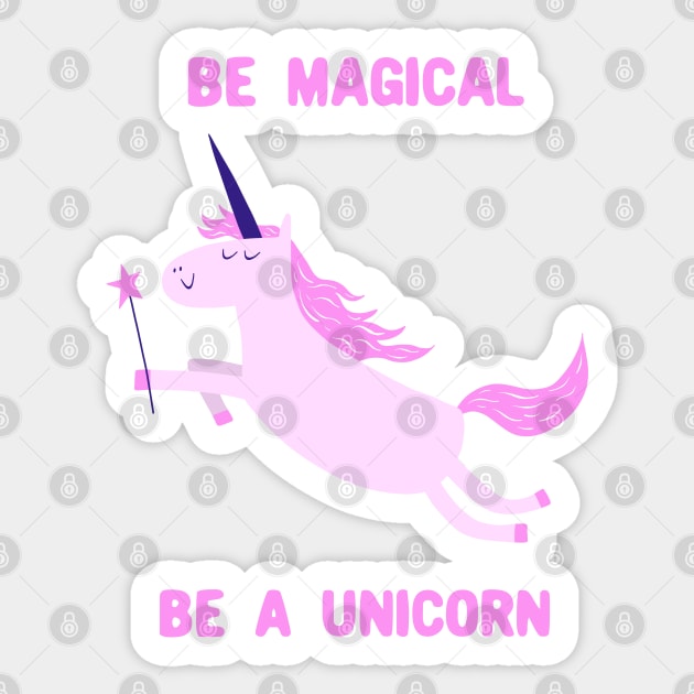 Be Magical, Be A Unicorn Sticker by krimons